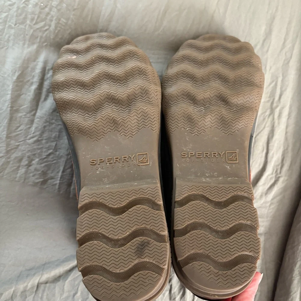 Sperry Avenue Leather Rubber Duck Boots. Size 13.